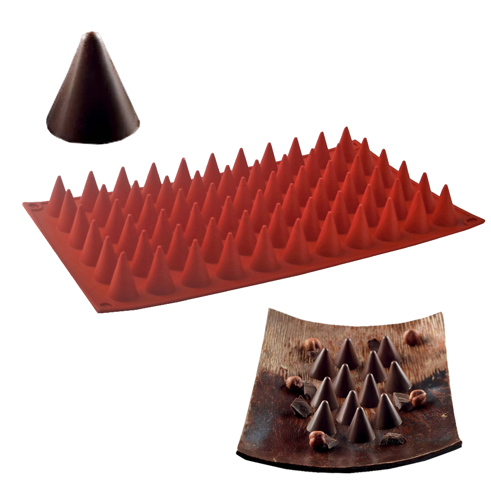 Kitchen And Baking Tools - 66-Cellen Kegel Chocolade Bakvorm Food Grade