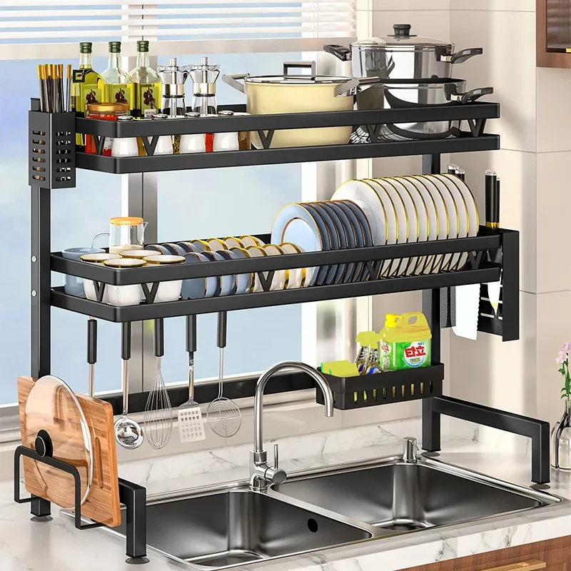 Kitchen Jobs - Keukenkraanrek, multifunctioneel aanrechtblad afvoerrek, gootsteen- en