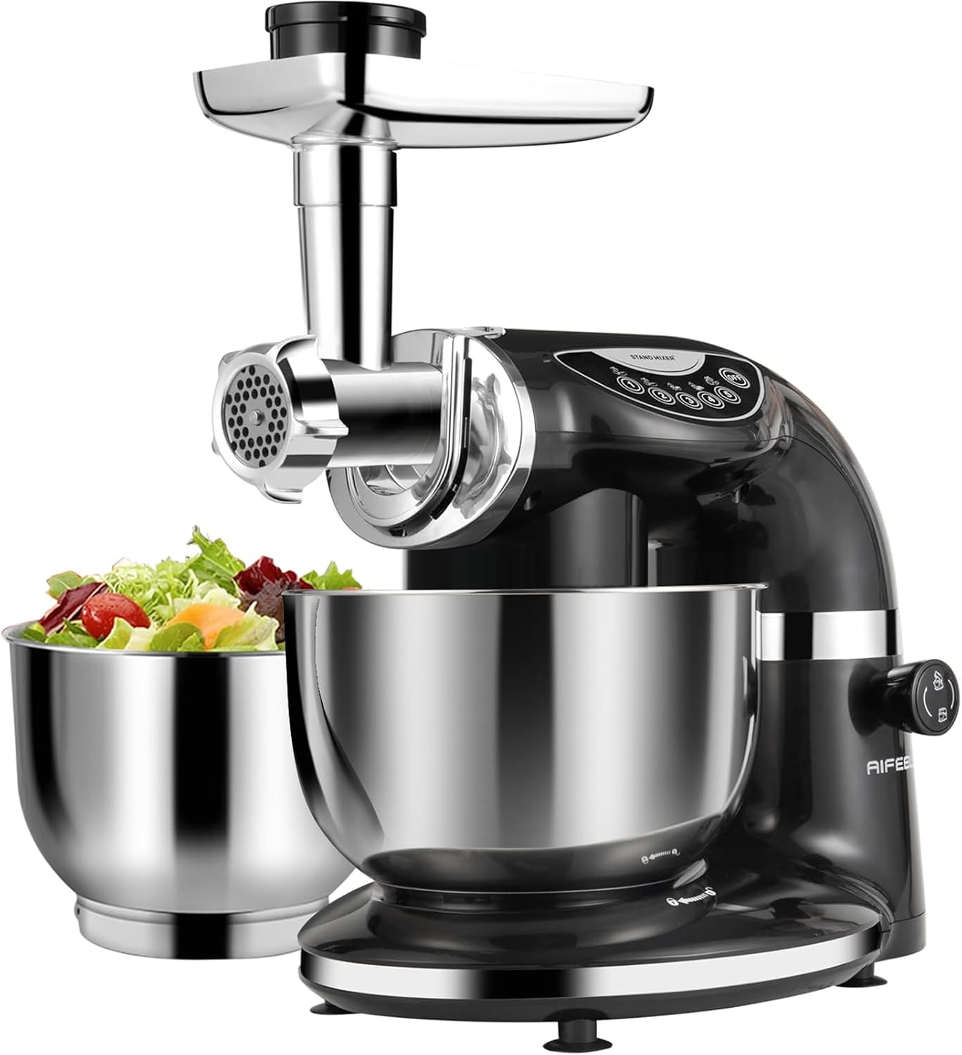 Stand Mixer Bowl - Zwarte elektrische staande mixer 85QT 6QT