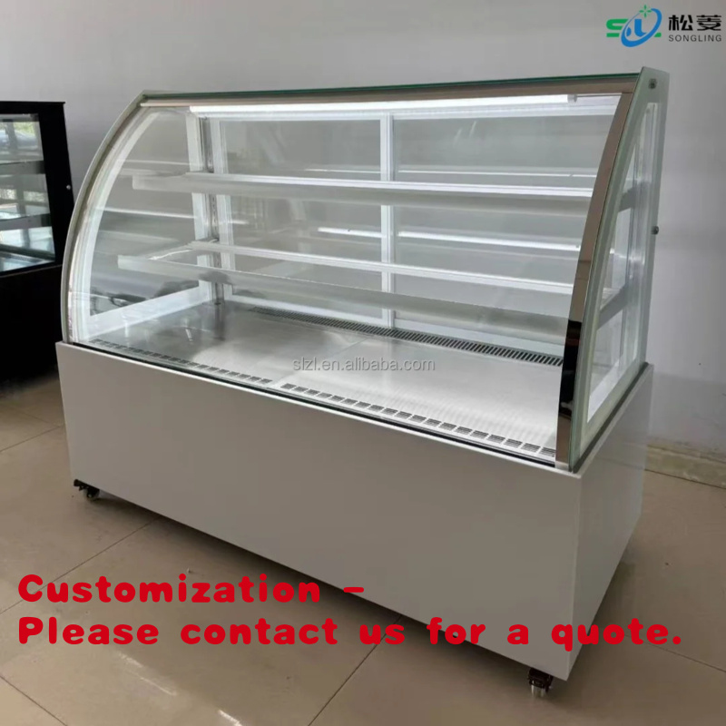 Kitchen And Baking Equipment - Koelvitrine voor gebak van roestvrij staal