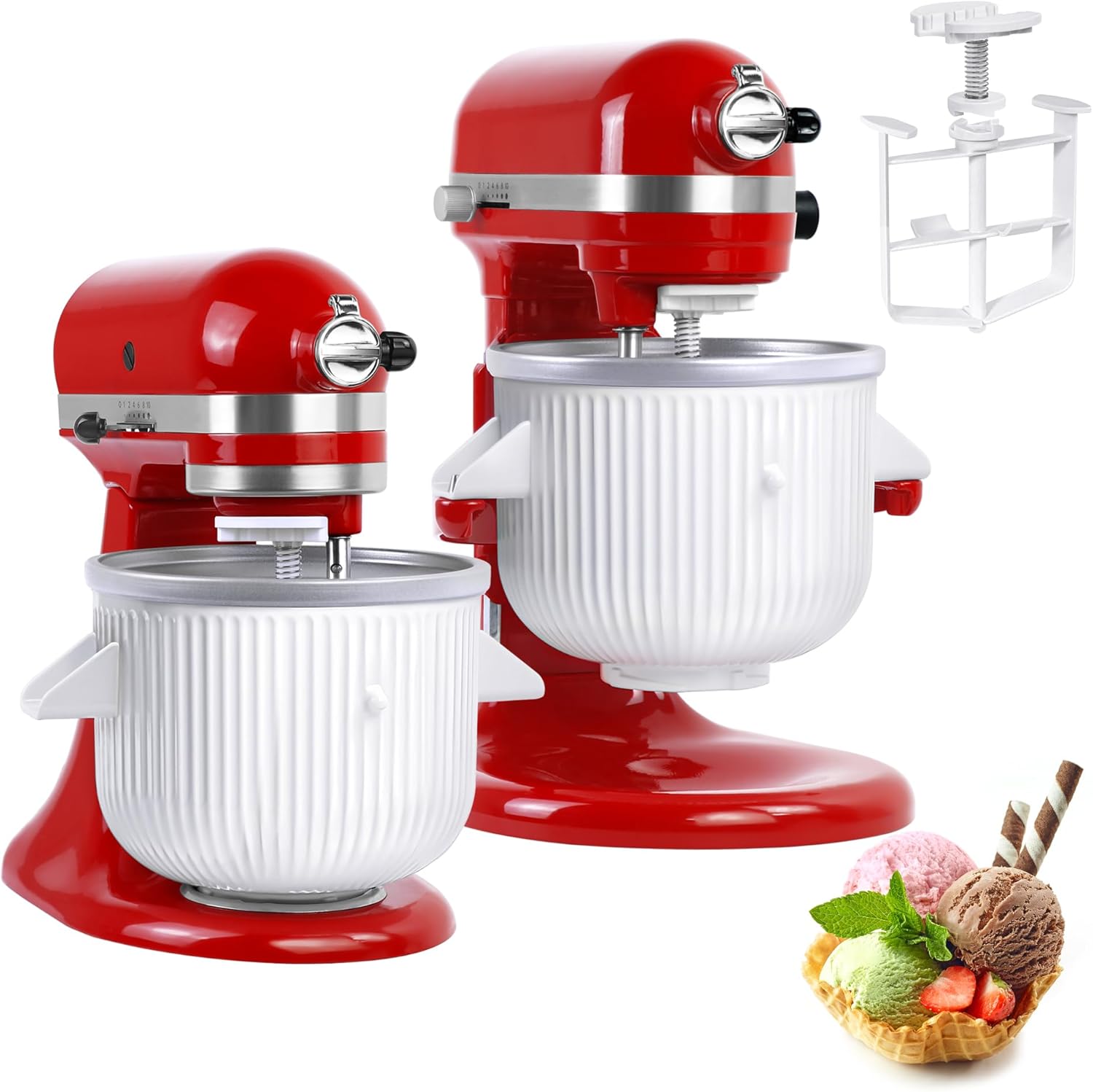 Kitchenaid Baking Set - IJsmachine-opzetstuk voor KitchenAid-mixers - Compatibel met