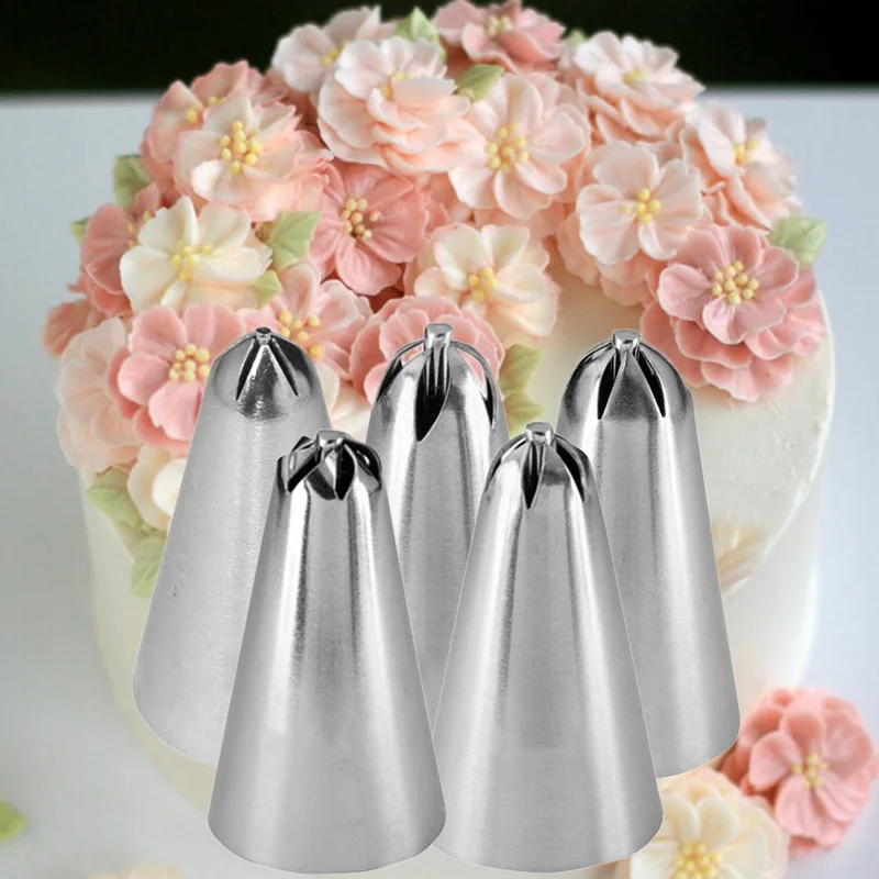 Kitchen And Baking Equipment - Rvs Bloem Icing Piping Nozzle Gebak