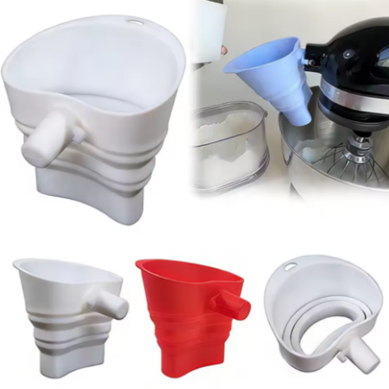 Kitchen Baking Mixer - 1/3 stuks gemengde siliconen meeltrechters voor