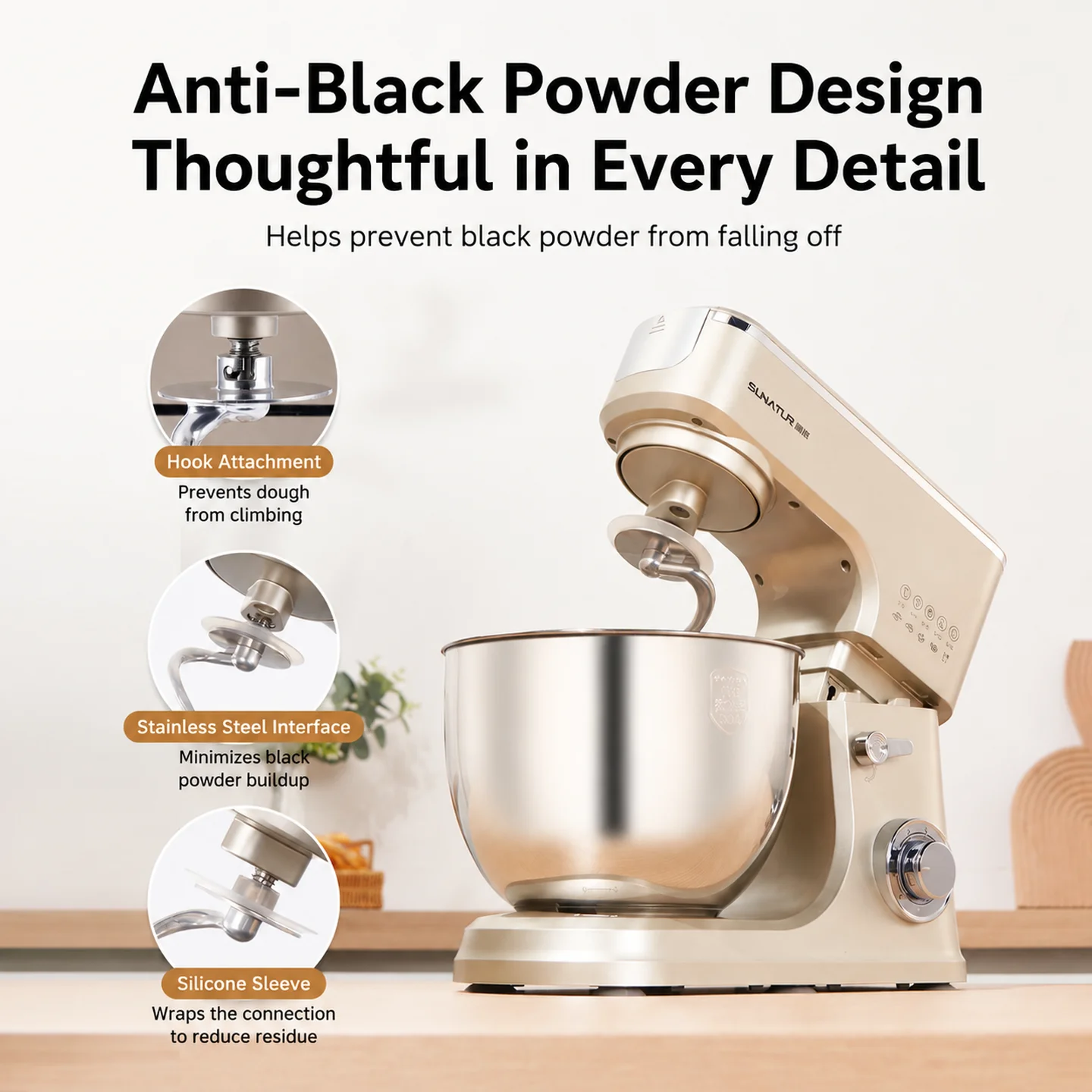 SUNATUR 8L 2000W Staande Mixer - Stand Mixer Bowl recensie en prijs