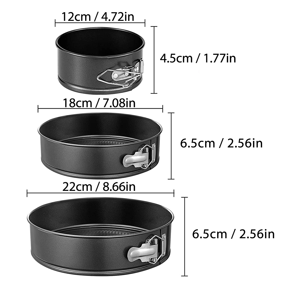 1PC, 3PCS Cake Pan Set, Ronde  - Kitchen And Baking Equipment recensie en prijs