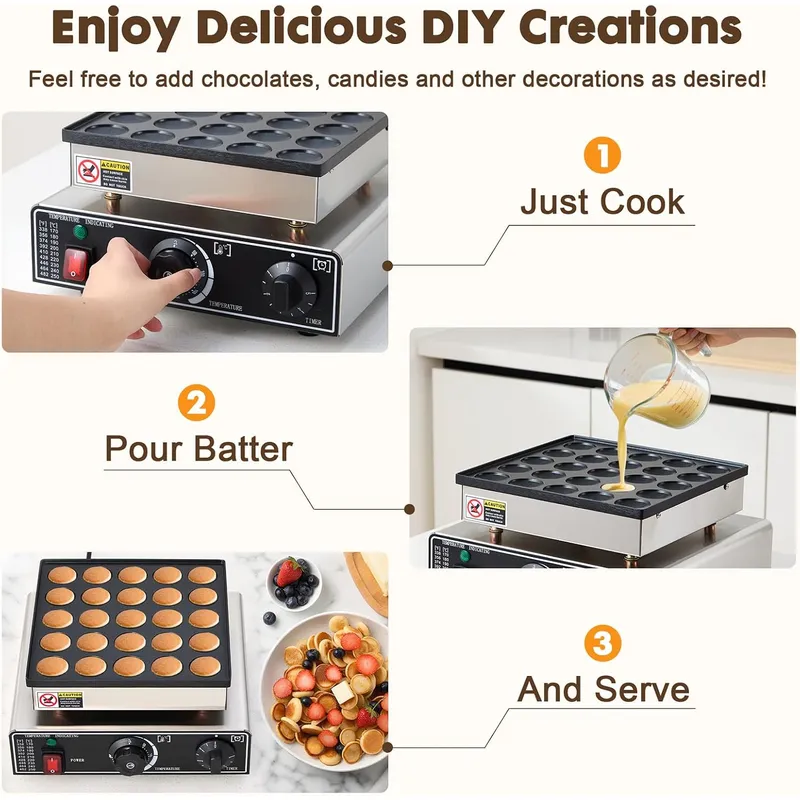 Mini Pannenkoekenmaker Commerc - Kitchen Bakery recensie en prijs