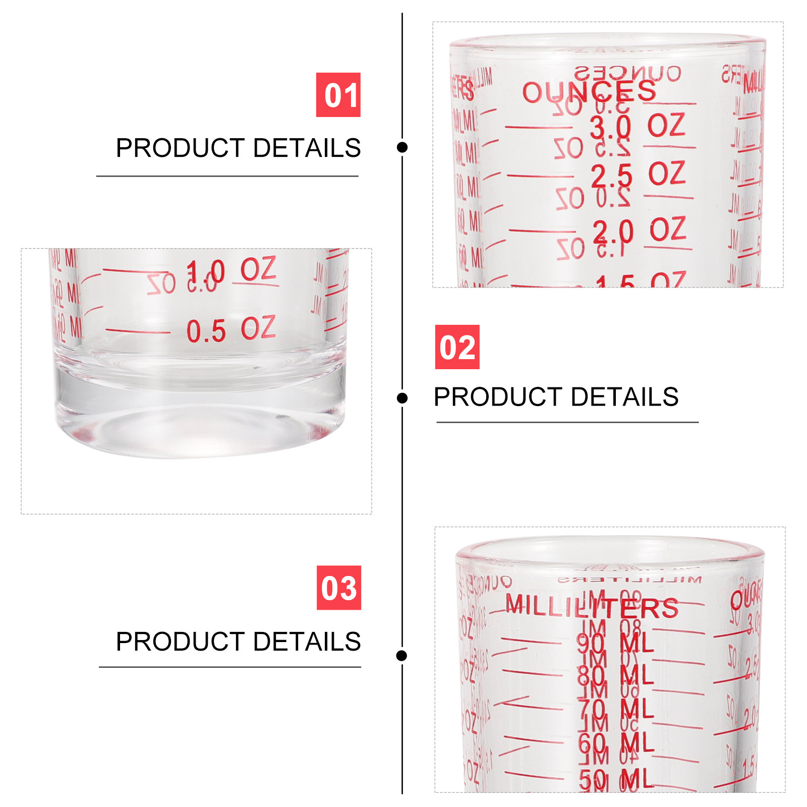 3-delige glazen maatbekerset m - Kitchen And Baking Tools recensie en prijs