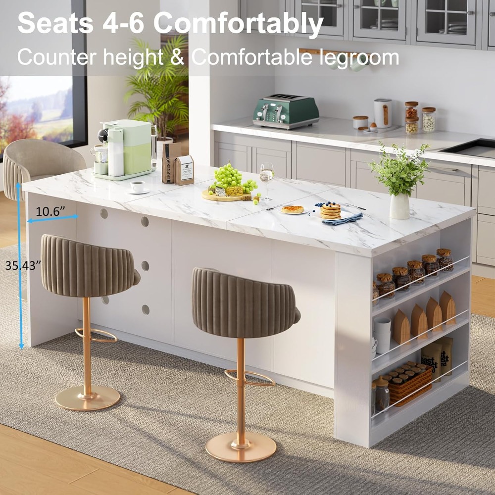 71' Groot Keuken Eiland met Op - Kitchen Queen recensie en prijs