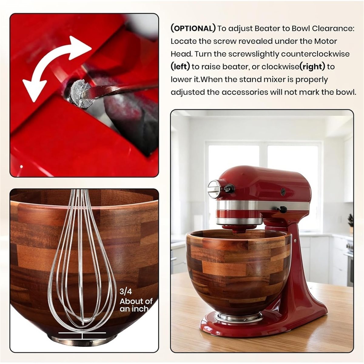 update. Houten mengkom voor Ki - Stand Mixer Bowl recensie en prijs